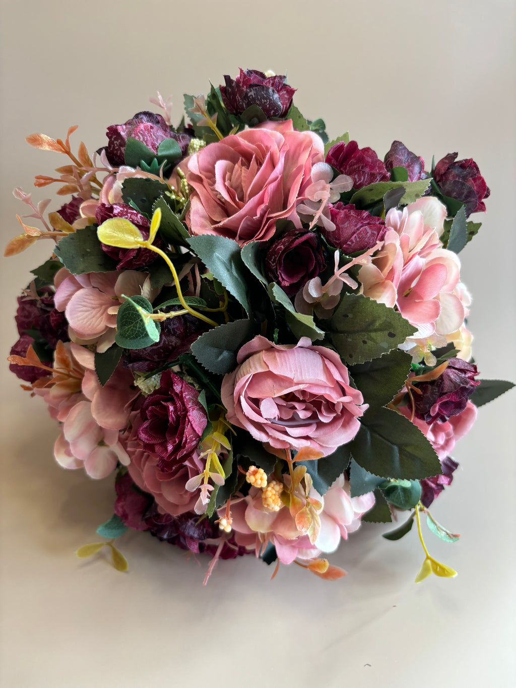 Dusky Pink Artificial Floral Grave Tribute - Long Lasting