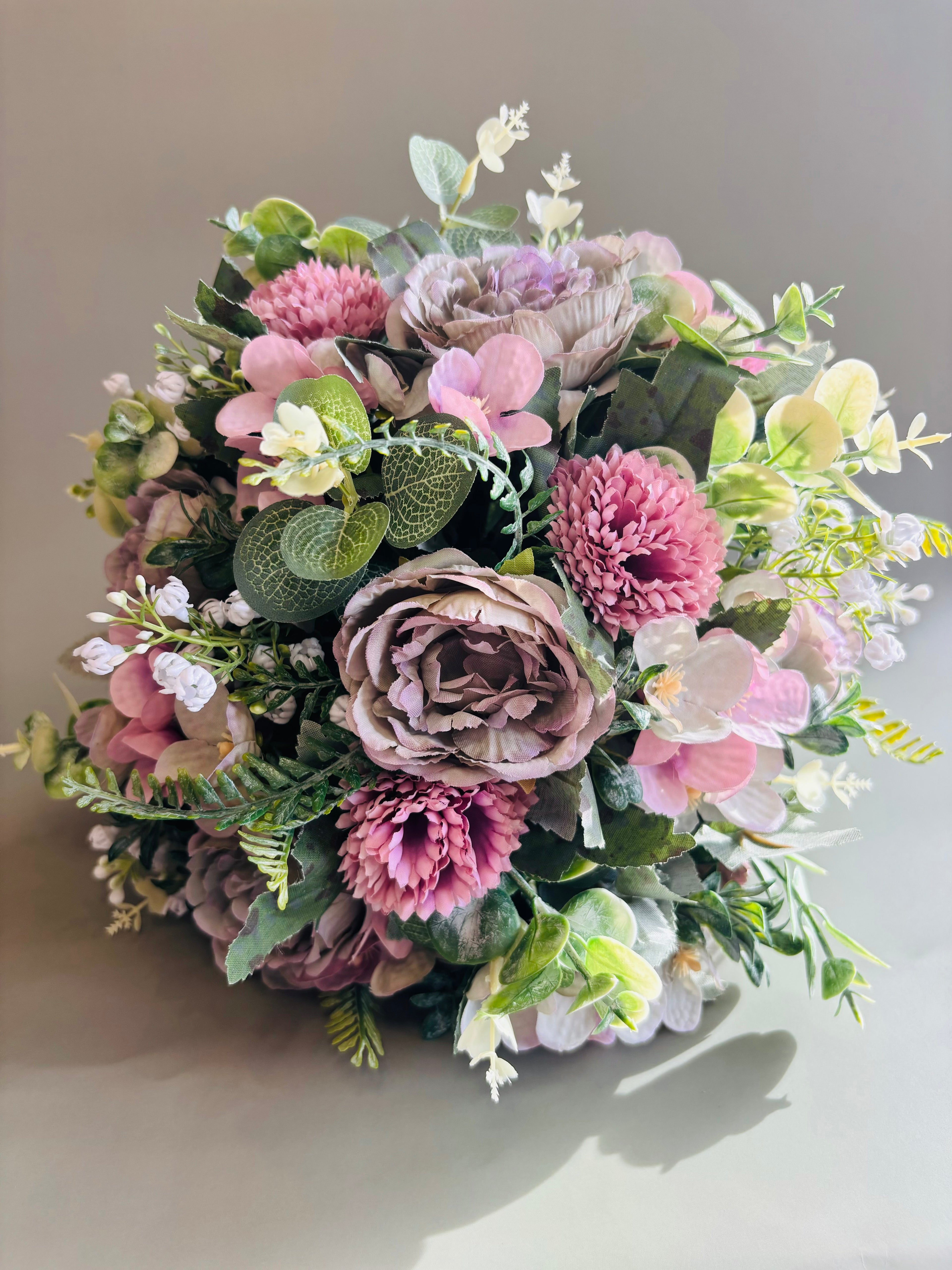 Lilac Artificial Floral Grave Tribute - Long Lasting