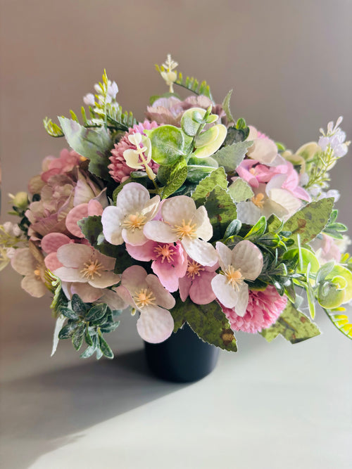 Lilac Artificial Floral Grave Tribute - Long Lasting